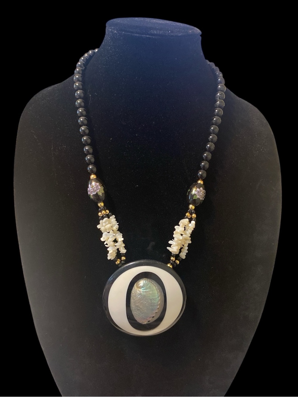 Vintage abalone necklace